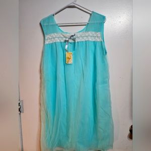 Vintage 70s Smart Fabric Inc Chiffon nighty NWT